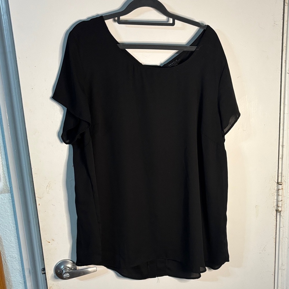 Torrid Black Top with Corset back